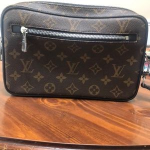 Louis Vuitton Monogram Macassar Kasai Clutch
